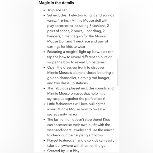 Minnie Mouse Sweet Reveals Glam & Glow playset - Picture 2 of 7